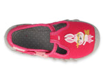 Befado Pink School Slippers with Bunny SPEEDY | 110P451