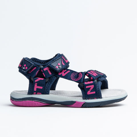 Wojtyłko Girls' Navy Blue-Pink Open-toe Sandals | 3S40821-DBP