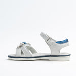 Wojtyłko Girls' Silver Open-toe Sandals | 3S2420-SI