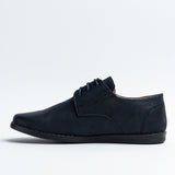 Wojtyłko Boys' Elegant Navy Blue Leather Oxfords | 3W1377GN
