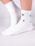 YO! Women's Socks with Sparkling Details | SKA-0094K