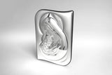 Italian Silver Mary with Baby Jesus Gift| b2653