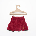 Girls' Ruby Velour Skirt | C-COLLECTION-1