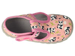 Befado Salmon School Slippers with Panda Pattern FLEXI | 528P052