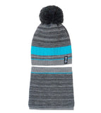 Boys' Dark Dark Gray and Blue Beanie and Tube Scarf Set | 40/517-DB