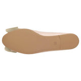 Wojas Powder Pink Leather Ballet Flats with Bow | 44007-54