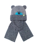 Boys' Tied Hat with Ears and Scarf Set ~ 1-3 years | 42/418