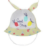 100% Cotton Summer Hat with Citrus Print and Chin Strap | 44/279