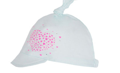 100% Cotton Summer Hat with Visor and Top Knot | 44/302
