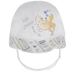 100% Cotton Summer Hat with Crab, Visor, Chin Strap and Back Band | 44/316
