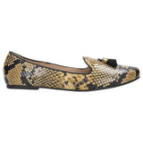 Wojas Snake Embossed Leather Ballet Flats | 4500158