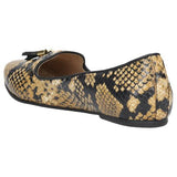 Wojas Snake Embossed Leather Ballet Flats | 4500158