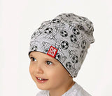 Spring Boys' Double-Sided Beanie with Soccer Pattern | 46/127