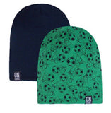 Spring Boys' Double-Sided Beanie with Soccer Pattern | 46/127