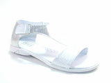 Kornecki Girls' Open-toe White and Sliver Sandals | 4750