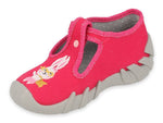 Befado Pink School Slippers with Bunny SPEEDY | 110P451