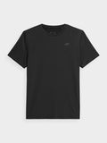 4F Men's Black Training T-shirt with Logo | TSM259-BL