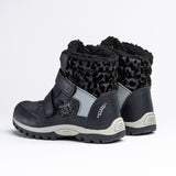 Wojtyłko Girls' Black Waterproof Snow Boots | 5Z21038C