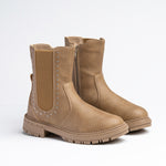 Wojtyłko Girls' Beige Insulated Ankle Boots | 5Z23013I
