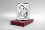 Italian Silver Mary with Baby Jesus Gift| b2653