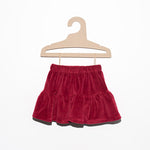 Girls' Ruby Velour Skirt | C-COLLECTION-1