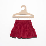 Girls' Ruby Velour Skirt | C-COLLECTION-1