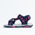 Wojtyłko Girls' Navy Blue-Pink Open-toe Sandals | 3S40821-DBP
