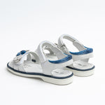 Wojtyłko Girls' Silver Open-toe Sandals | 3S2420-SI