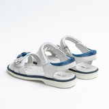 Wojtyłko Girls' Silver Open-toe Sandals | 3S2420-SI