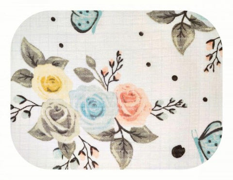 Floral 100% Cotton Baby Swaddle - Pielucha | SSN-013