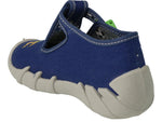 Befado Dark Blue School Slippers with Soccer Ball SPEEDY | 110P445