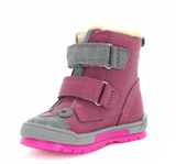 Bartek Girls' Pink Leather Insulated Snow Boots | 61041-WLAD