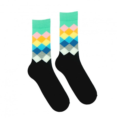 Men's Socks with Colorful Rombs | CML350-002