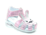 Kornecki Girls' Bunny Pink Closed-toe Sandals | 6683