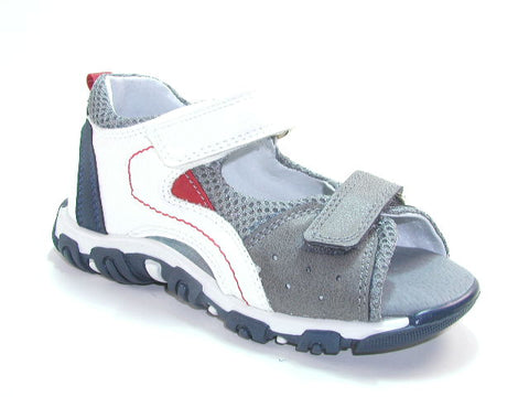 Kornecki Boys' White and Gray Open-toe Sandals | 6708