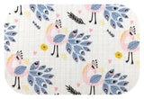 100% Cotton Baby Swaddle with Peacock Pattern - Pielucha | SSN-031