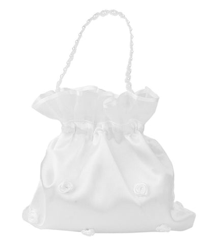 First Communion Rose Drawstring Purse | Kom02