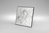 Square Silver Guardian Angel with Lantern Gift | 81200/3L