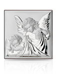 Square Silver Guardian Angel with Lantern Gift | 81200/3L