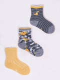YO! Boys's Three-pack of Printed Socks | SKA-0111C-AA