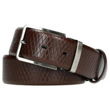 Wojas Brown Quilted Leather Belt | 9301852