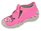 Befado Pink School Slippers Cat SPEEDY | 110P452
