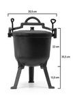 Enameled Cast Iron Pot  8 l