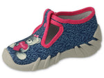 Befado Dark Blue Bear School Slippers / Sneakers SPEEDY | 110P469