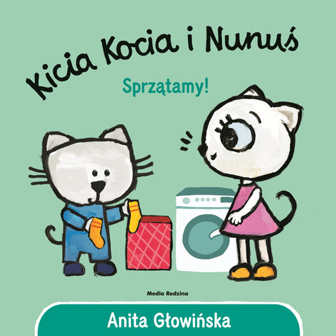 Kicia Kocia i Nunuś. Sprzątamy! - Board Book by Anita Głowińska | TK-44