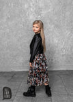 Girl's Black Eco Leather Biker Jacket | S-52