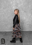 Girl's Black Eco Leather Biker Jacket | S-52