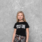 Girls' Black T-shirt | S-53