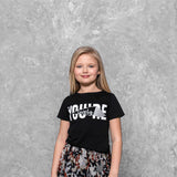 Girls' Black T-shirt | S-53