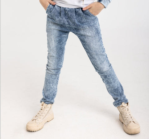 Girls' Blue Soft Jeans Pants | S-131